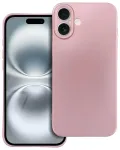 Metallic telefoni &uuml;mbris iPhone 16 Plus roosa