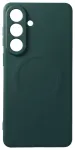 Silicone Mag Cover telefoni &uuml;mbris MagSafe toega Samsung Galaxy S26+ (S947) roheline