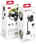 Forcell F-Grip Oval car phone holder for air vent and windshield black