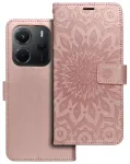 MEZZO Raamatukujuline &uuml;mbris XIAOMI Redmi Note 14 5G mandala roosakuldne