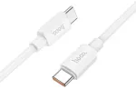 Hoco X96 andmeedastus- ja laadimiskaabel | USB-C kuni USB-C | PD | 100W | 1m | valge
