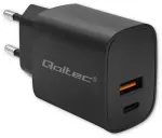 Qoltec GaN POWER PRO reisilaadija | 30W | GaN | USB-C, USB-A
