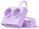 Orico PDC25 25W 6in1 Toiteplokk 2x AC + 2x USB-A + 2x USB-C - Lilla