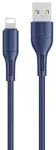 USAMS SJ500USB03 andmeside- ja laadimiskaabel | USB-A kuni Lightning | 10W | 1m | sinine