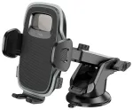 Autohoidik telefonile Hoco esiklaasile / armatuurile H15 must