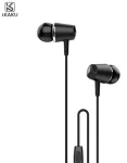 iKaku KSC-136 Sanjiao n&ouml;&ouml;pk&otilde;rvaklapid muusika ja k&otilde;nede jaoks, 3.5 mm, 1.2 m kaabel mikrofoniga ja puldiga, mustad