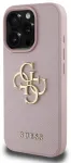 Guess PU Grained 4G Metal Logo &uuml;mbris iPhone 15 Pro Max Pink