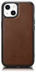 iCarer Leather Oil Wax naturaalsest nahast &uuml;mbris iPhone 14 Plus (MagSafe &uuml;hilduvusega) pruun (WMI14220719-BN)