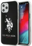 US Polo USHCP12LTPUHRBK Shiny Big Logo telefoni &uuml;mbris iPhone 12 Pro Max must