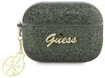 Guess GUAP2GLGSHA AirPods Pro 2 (2022|2023) cover zielony|kaki Glitter Flake 4G Charm