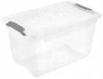Karp kaanega klippkarbis Leonie 28.5x18.5x16cm 5.4L l&auml;bipaistev