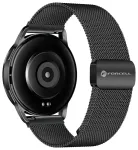 Forcell F-Design FS11 nutikella rihm Samsung Galaxy Watch (20 mm) jaoks | roostevaba teras | must