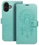 MEZZO dreamcatcher raamatut&uuml;&uuml;pi telefoni &uuml;mbris iPhone 16 Plus roheline