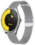 Smartwatch TITMO O-170 (AMOLED, bluetooth call, stainless steal silver mesh strap) silver