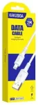 KAKUSIGA KSC-421 andmeside- ja laadimiskaabel | USB-A kuni Lightning | 15W | 2m | valge