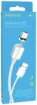 Borofone Magnetic BX57 andmeedastus- ja laadimiskaabel | USB-C | 12W | 1m | valge