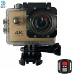 Riff SPK-1 Ultra HD 4K 16Mpix Wi-Fi spordikaamera koos 2'' LCD-puldi ja 8-osalise kinnituskomplektiga, kuldne