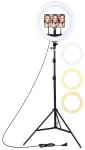 Riff BD560 56cm LED-r&otilde;ngasvalgusti 67W 3x nutitelefoni hoidikuga + Bluetooth kaugjuhtimispult + statiiv 2.1m