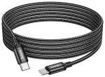 Hoco X91 Laadimis- ja andmekaabel 60W 3A USB-C kuni USB-C 3m Black