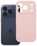 Silicone 2mm (camera protection) telefoni &uuml;mbris iPhone 18 Pro | iPhone 17 Pro roosa