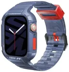 Skinarma Saido nutikella rihm Apple Watch (44/45 mm) jaoks | silikoonist | tumesinine