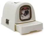 Box with lid for cat litter 51x38,5x40cm cream