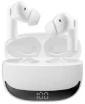 BWOO Bluetooth earphones BW40 TWS ANC with LCD display white