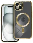 Electro Mag telefoni &uuml;mbris MagSafe toega iPhone 15 kuldne