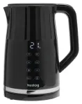 Huslog grooved kettle with touch panel black 1,7L 2200W
