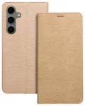 LUNA raamatut&uuml;&uuml;pi telefoni &uuml;mbris Samsung Galaxy S24 FE (S721) kuldne