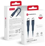 Forcell F-Energy C347 data transfer and charging cable | USB-C to USB-C | QC 4.0, PD | 100W | 1m | blue