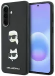 Karl Lagerfeld Liquid Silicone Metal Karl and Choupette telefoni &uuml;mbris Samsung Galaxy A37 (A376) must