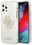 Guess GUHCP12LPCUGL4GTR iPhone 12 Pro Max 6,7" l&auml;bipaistev k&otilde;va kaas Glitter 4G Big Logo