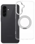 Frame Circle Stand telefoni &uuml;mbris alusega ja MagSafe toega Samsung Galaxy A37 (A376) l&auml;bipaistev
