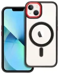 Color Edge Mag telefoni &uuml;mbris MagSafe toega iPhone 13 must punane