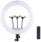 Riff BD560 56cm LED ringlamp 67W 3x nutitelefoni hoidikuga + Bluetooth kaugjuhtimispult