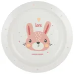 Plastmassist taldrik CUTIE ANIMALS 4/411 pink2