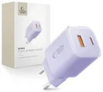Tech-Protect NCM33 travel charger | 33W | PD, QC, PPS | USB-C, USB-A | purple