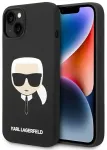 Karl Lagerfeld KLHCP14MSLKHBK iPhone 14 Plus | 15 Plus 6,7" hardcase czarny|black Silicone Karl`s Head