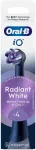 Oral B IO Radiant White varupead valgendavate kiududega, mustad, 4 tk
