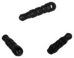 Silicone anti-dust plug Jack 3,5mm black - 10 pieces