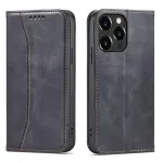 Magnet Fancy raamatut&uuml;&uuml;pi telefoni &uuml;mbris alusega iPhone 14 Pro Max must