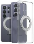 Araree Duple M Stand telefoni &uuml;mbris alusega ja MagSafe toega ja Samsung Galaxy S26 Ultra (S948) l&auml;bipaistev