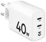 Tactical Base Plug reisilaadija | 40W | USB-C | valge
