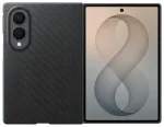 Carbon Magnet telefoni &uuml;mbris MagSafe toega Samsung Galaxy Z Fold 8 (F971) must (kaitsekile komplektis)