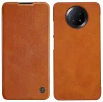 Nillkin Qin holster raamatukujuline &uuml;mbris telefonile Redmi 9T 5G pruun