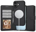 TECH-PROTECT Wallet Magsafe telefoni&uuml;mbris MagSafe toe ja alusega Apple iPhone 17 jaoks, matmust