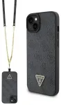 Guess GUHCP15MP4TDSCPK iPhone 15 Plus | 14 Plus 6.7" czarny|black hardcase Crossbody 4G Metal Logo