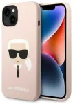 Karl Lagerfeld KLHCP14MSLKHLP iPhone 14 Plus | 15 Plus 6,7" hardcase r&oacute;żowy|pink Silicone Karl`s Head