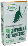 Kompostitavad koeraj&auml;&auml;tmete kotid BioBag Dog on box (50 tk karbis) 20mkr. 20x32cm must